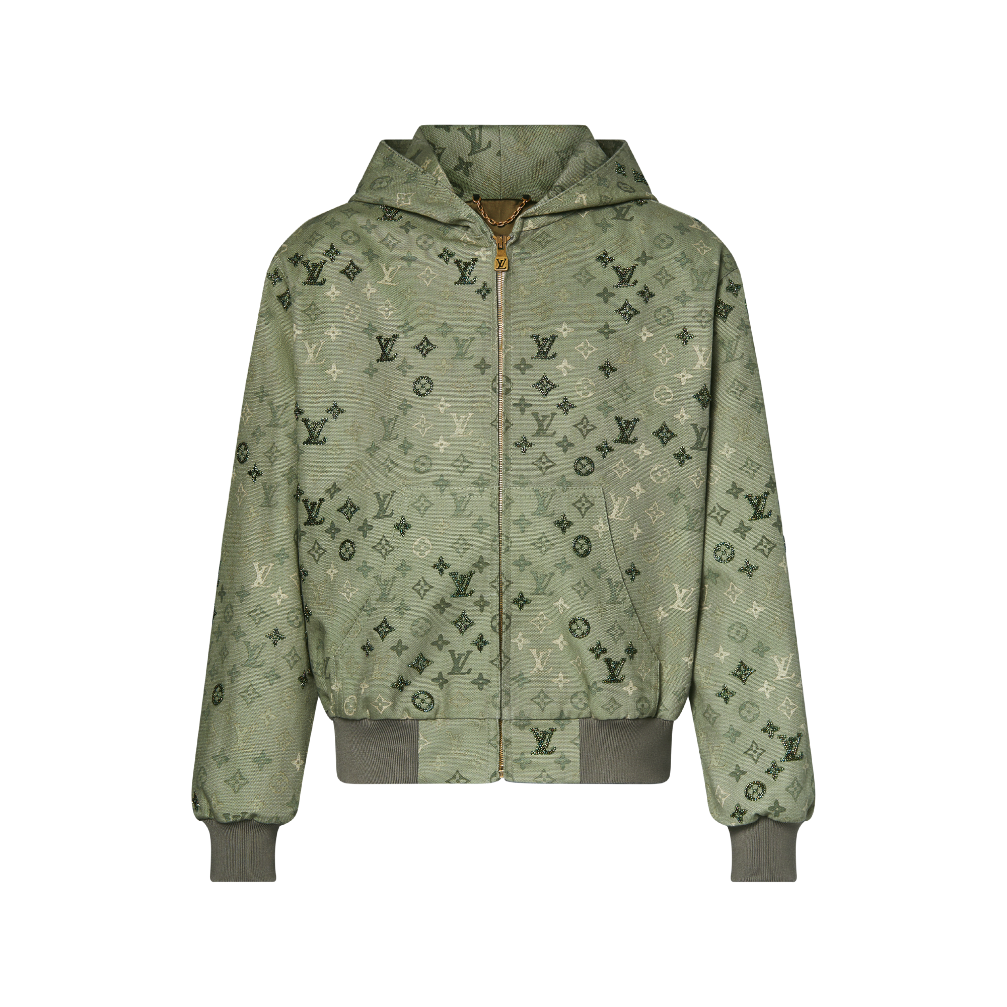 Monogram Embellished Hooded Blouson - Men - Ready-to-Wear | LOUIS
